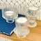 Kate Aspen® Assorted Vintage Ribbed Clear Glass Candlestick Candle Holder Set